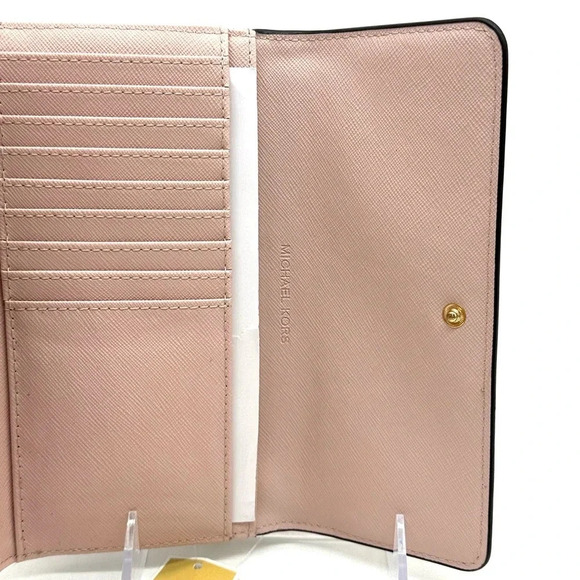 Michael Kors Large Trifold Wallet Vanilla/Brown (NWT) - Picture 9 of 10